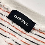 DIESEL ディーゼル ボーダー 半袖 Tシャツ S/マルチ メンズ
