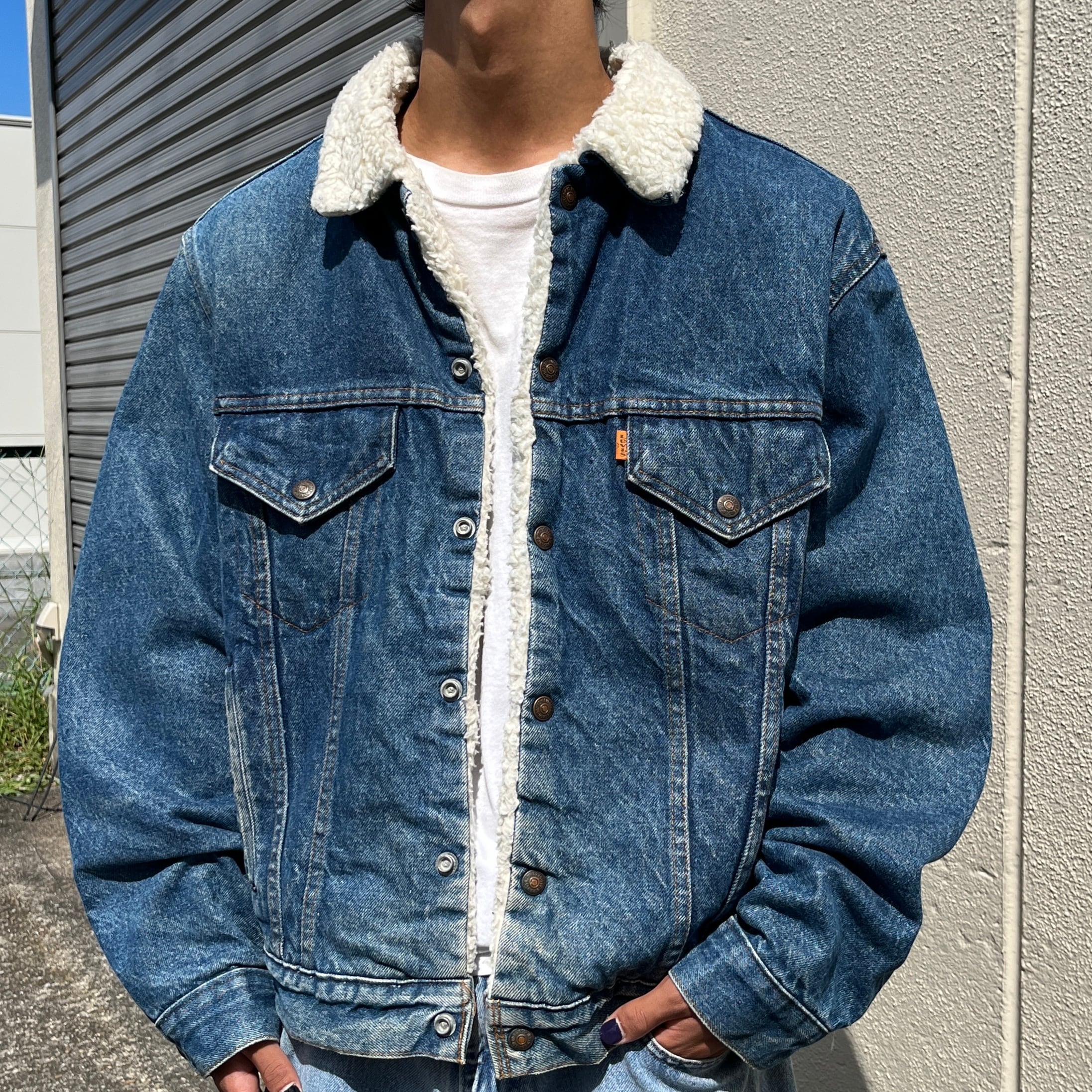 80's Levi's 70608 ボア デニムジャケット Gジャン-