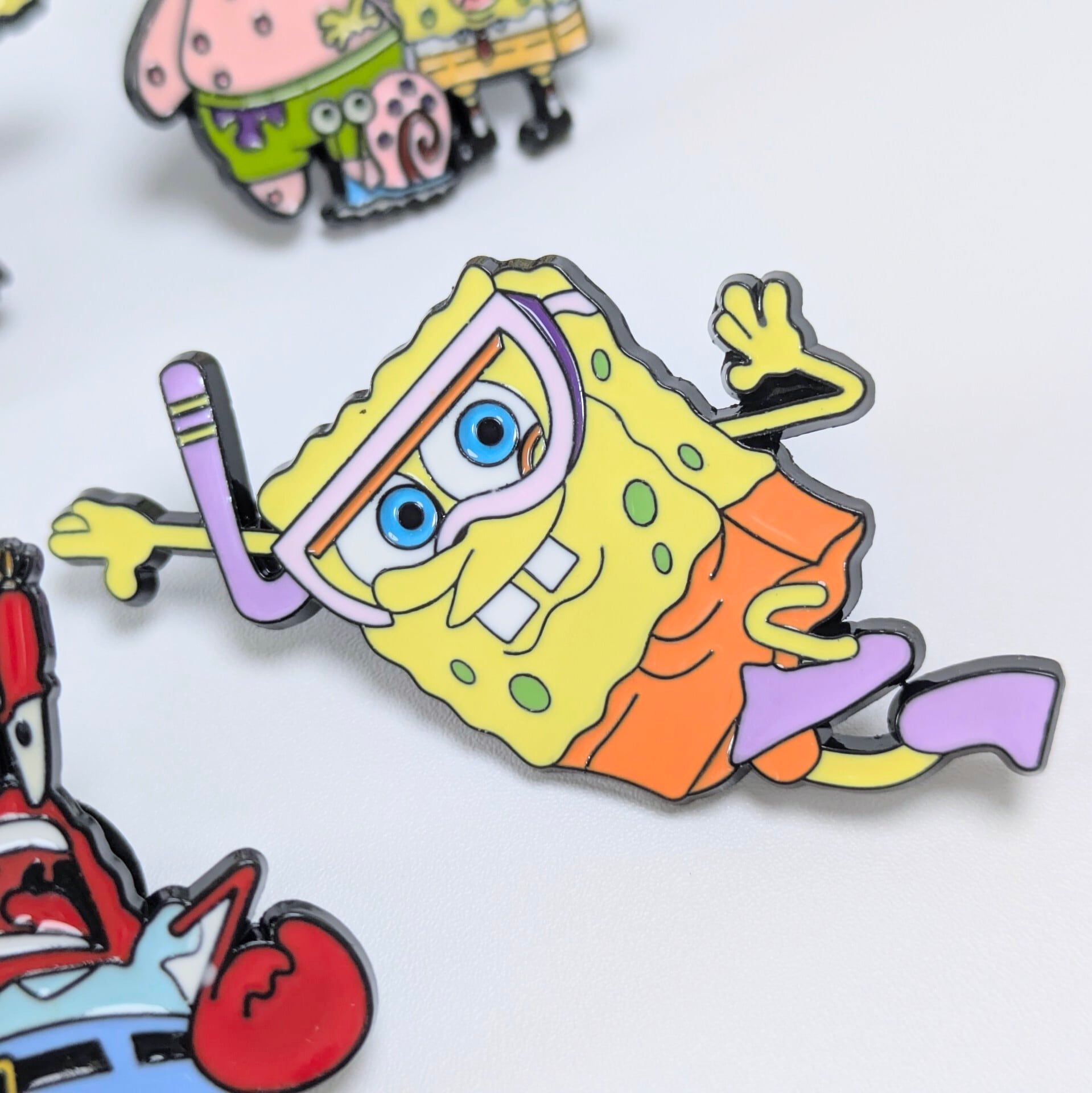 送料無料！ ★ピンズ PINS★ピンバッジ 【 SpongeBob SquarePants（スポンジボブ）】ピンズ 6Pセット / ピンバッジ / PINS〚アメリカン雑貨 アメトイ〛