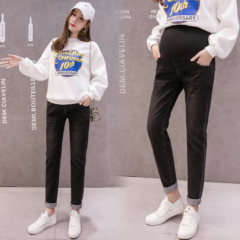 【新作】【送料無料】 マタニティパンツ妊娠中の女性のズボンルーズジーンズ妊娠中のパンツマタニティ expec537881970122