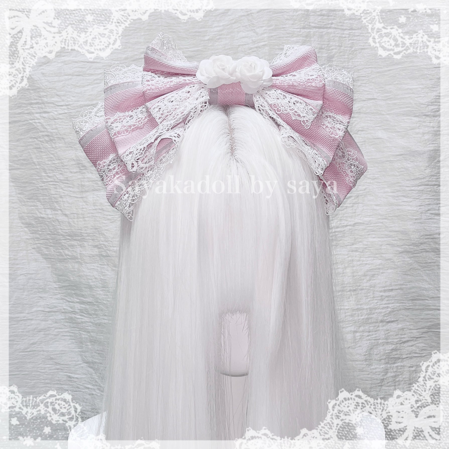 ♡ Princess flower フリルリボンカチューシャ pink ♡ | Sayakadoll