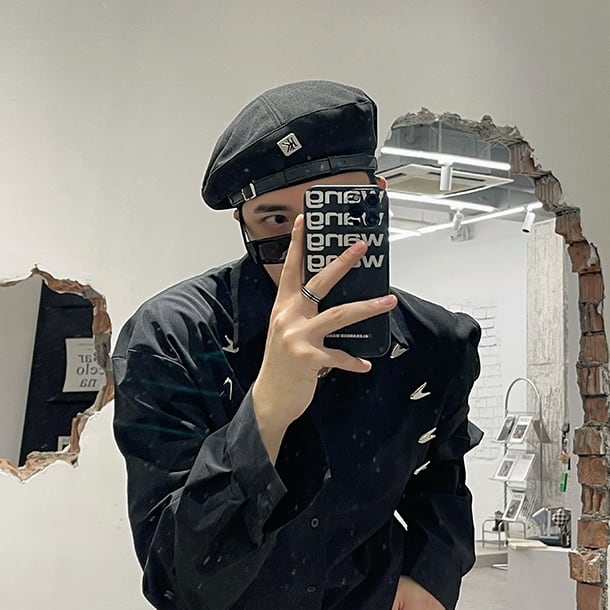 予約販売】ベレー ベレー帽 メンズ 帽子 ハット スエード ベルト