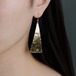 揺れるピアス/イヤリング｜トライアングル〈無垢真鍮〉