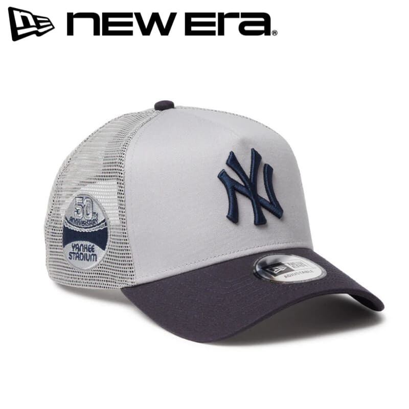 new era 9forty♡NYグレーデコキャップ 新品 NEWERA ニューエラ グレー NYロゴ 9FORTYキャップ デコ