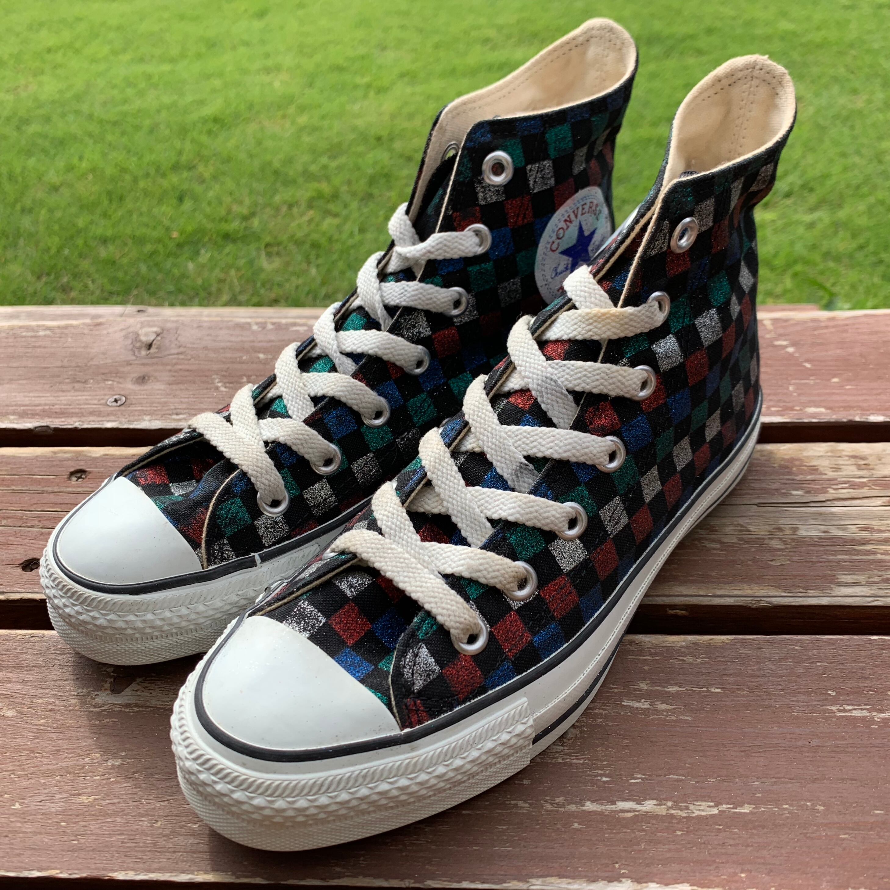 ☆新同☆24.5㎝☆ 90's日本製！コンバース オールスター HI W557 90's日本製！converse ALL STAR HI コンバース オールスター ハイ W557