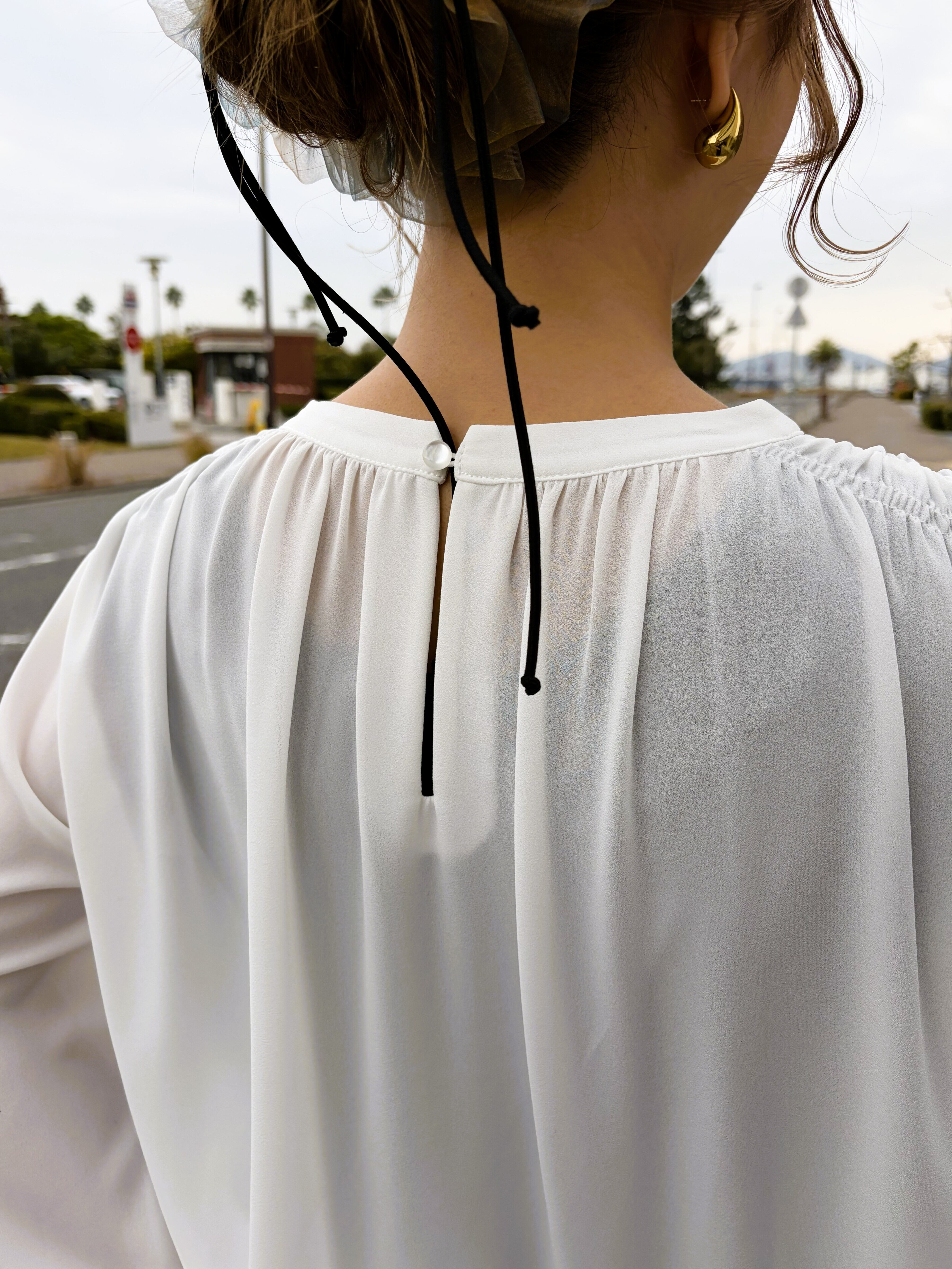 9286KT】シフォンシャーリングブラウス（9113-61023） | 9286 Fashion Lab