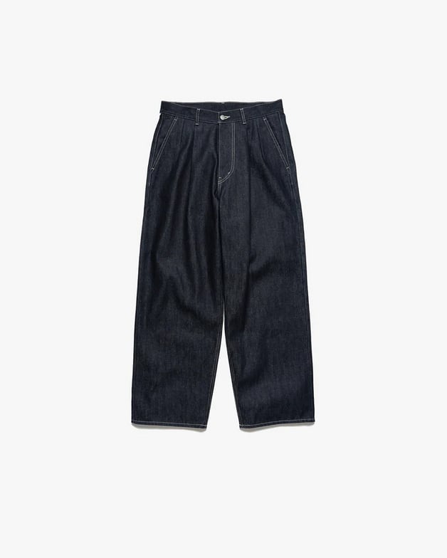 Graphpaper Selvage Denim Two Tuck Pants GU261-40061RB | BENTO