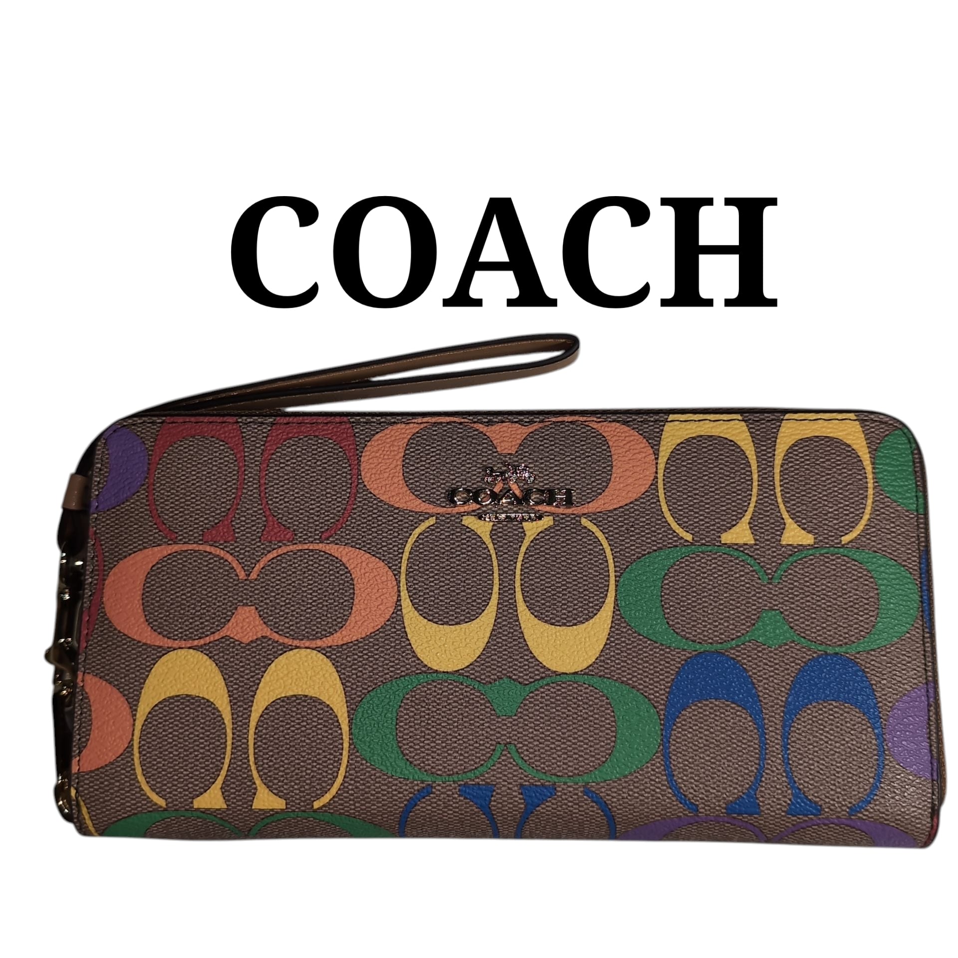 COACHコーチ 二つ折り財布 シグネチャーエンボス パープル | francore