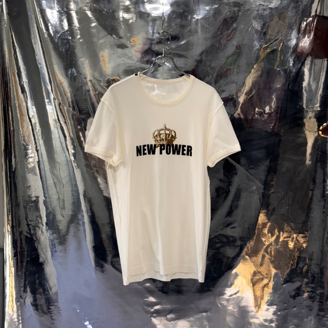 D&G NEW POWER Tシャツ コットン ホワイト ドルチェアンドガッバーナ