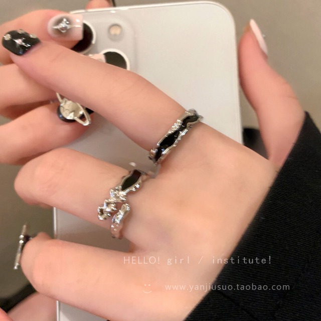 【GIRL INSTITUTEシリーズ】★指輪★ セット（A+B） ゆびわ アクセサリー 小物 レディース 個性的 開け口調整可