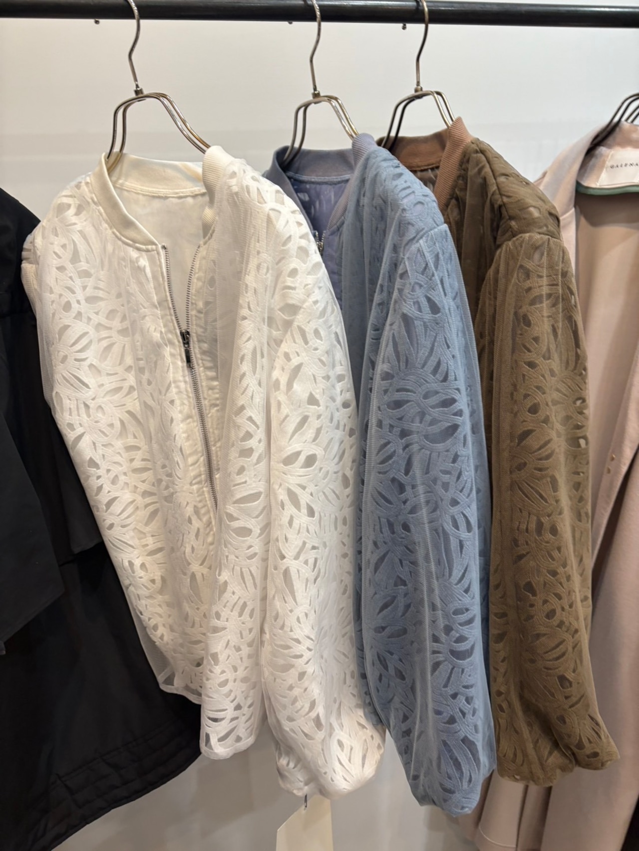 GALENA レイヤードレースブルゾン 70060-3103