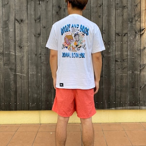 【ICUPANI】オリジナルデザイン　クレイジードッグＴシャツ　ホワイト