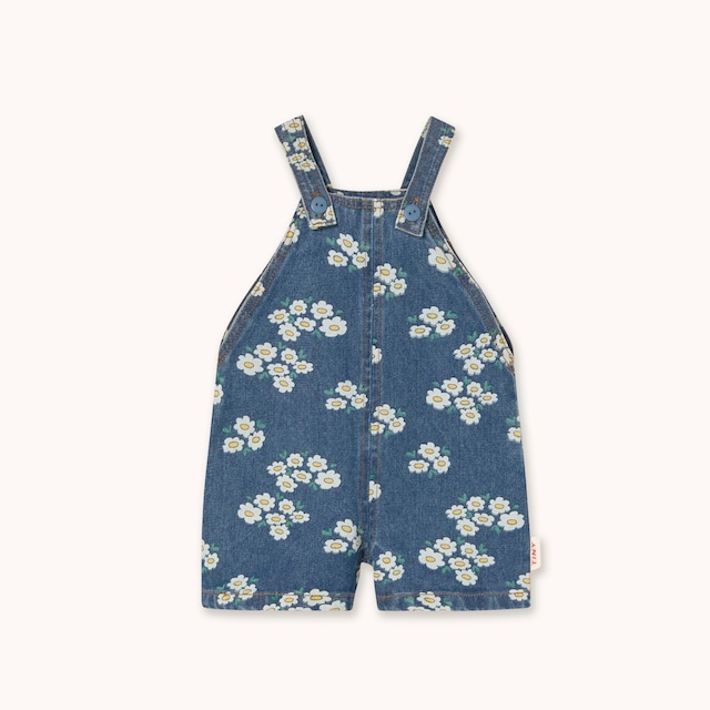 tinycottons(タイニーコットンズ) ／ BLOSSOMS DENIM SHORT DUNGAREE   SS26-336