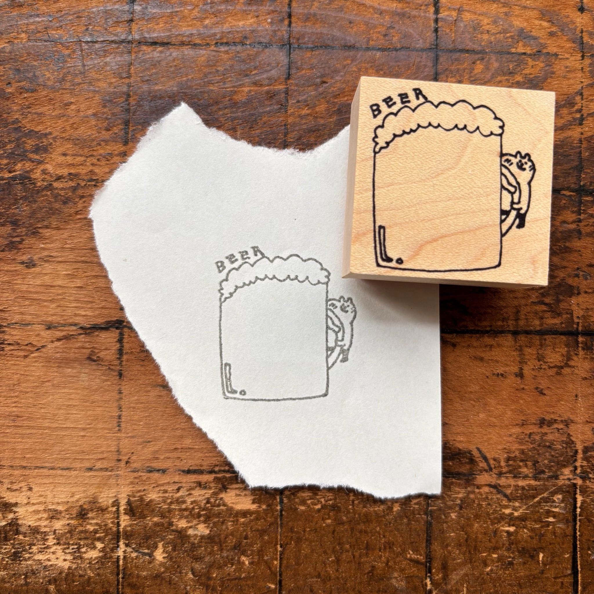 【オンライン限定/数量限定】 MA6 spicaの庭・muuちゃんのはんこ ” ビール “