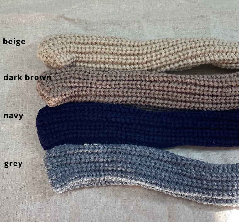 【SALE】  knit muffler S ~ L 4color  /  犬用 マフラー ニット アクセサリー スカーフ ドッグウェア ケープ バンダナ ペット用品 犬服 猫 暖かい 秋冬 小型犬 中型犬　b12