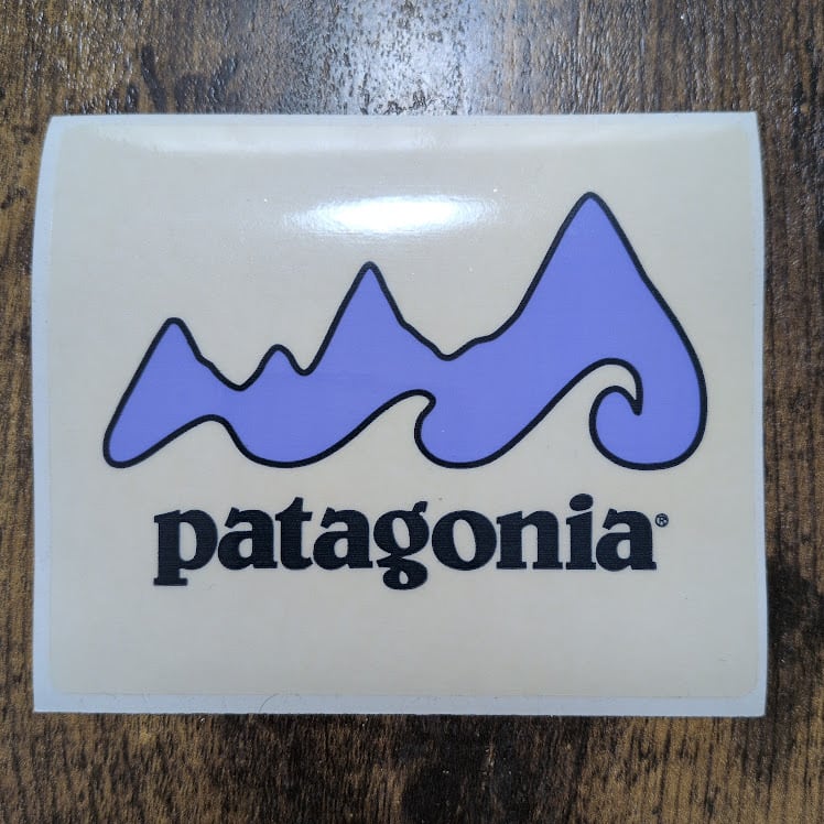 pa-15】patagonia パタゴニア ステッカー ホワイト カッティング