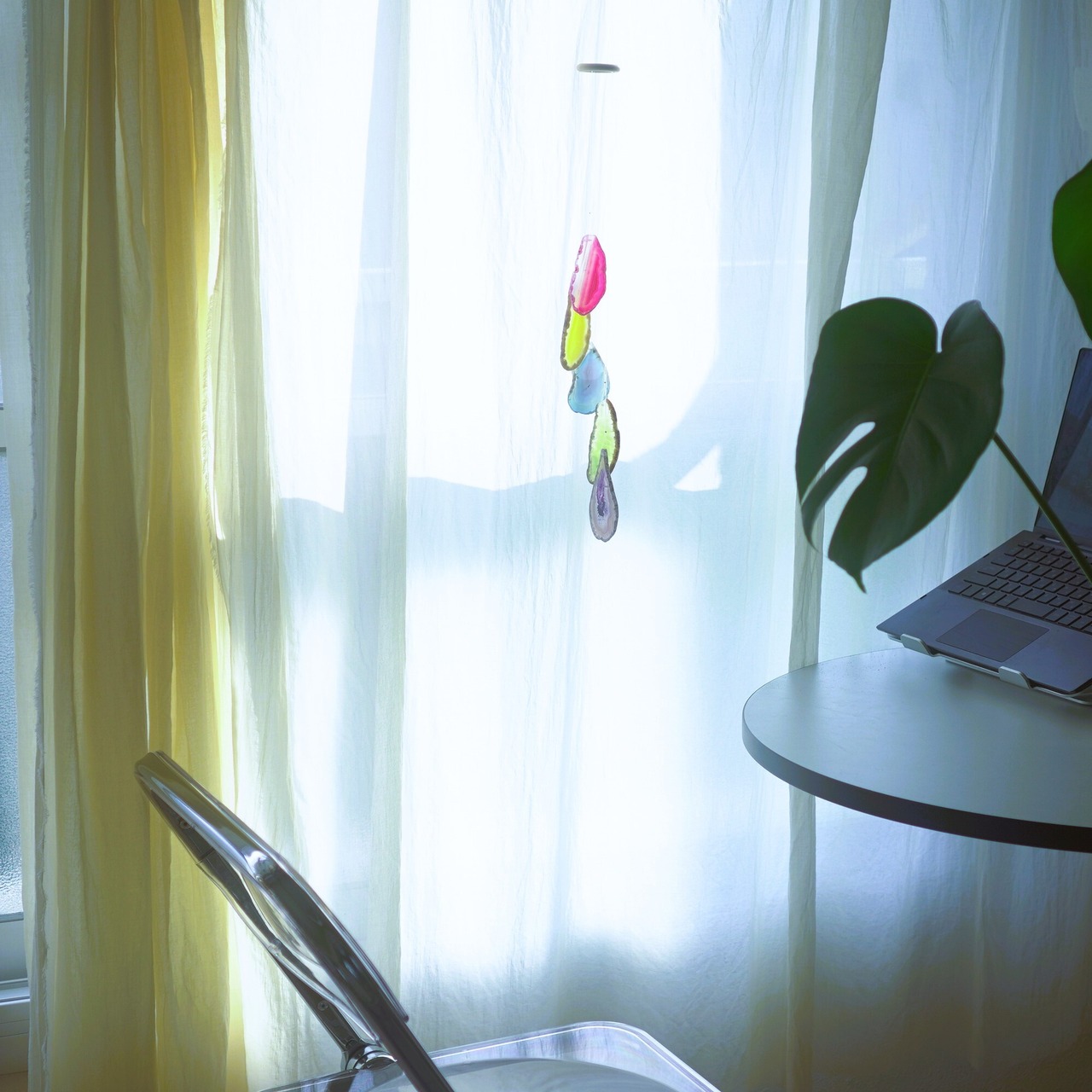 Rainbow Drops - アゲートヒーリングチャイム / Agate Sun Catcher Wind Chime 093