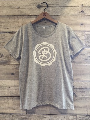 for Classics ：CIRCLE LOGO /  HEATHER GRAY / WHITE PRINT :DBKFC-LADIES / S-XL