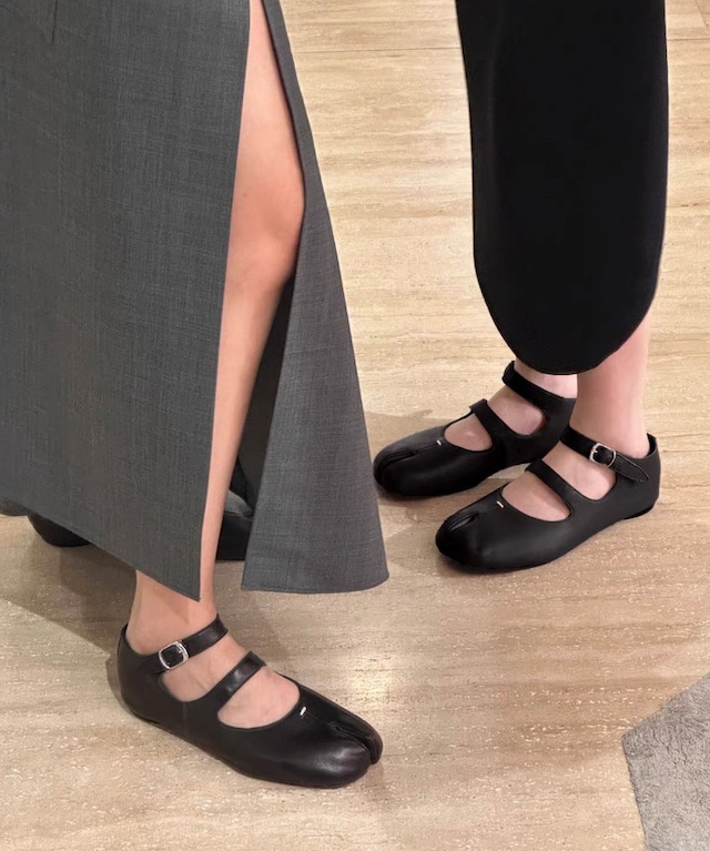 ダブルストラップ足袋バレエシューズ  R0064