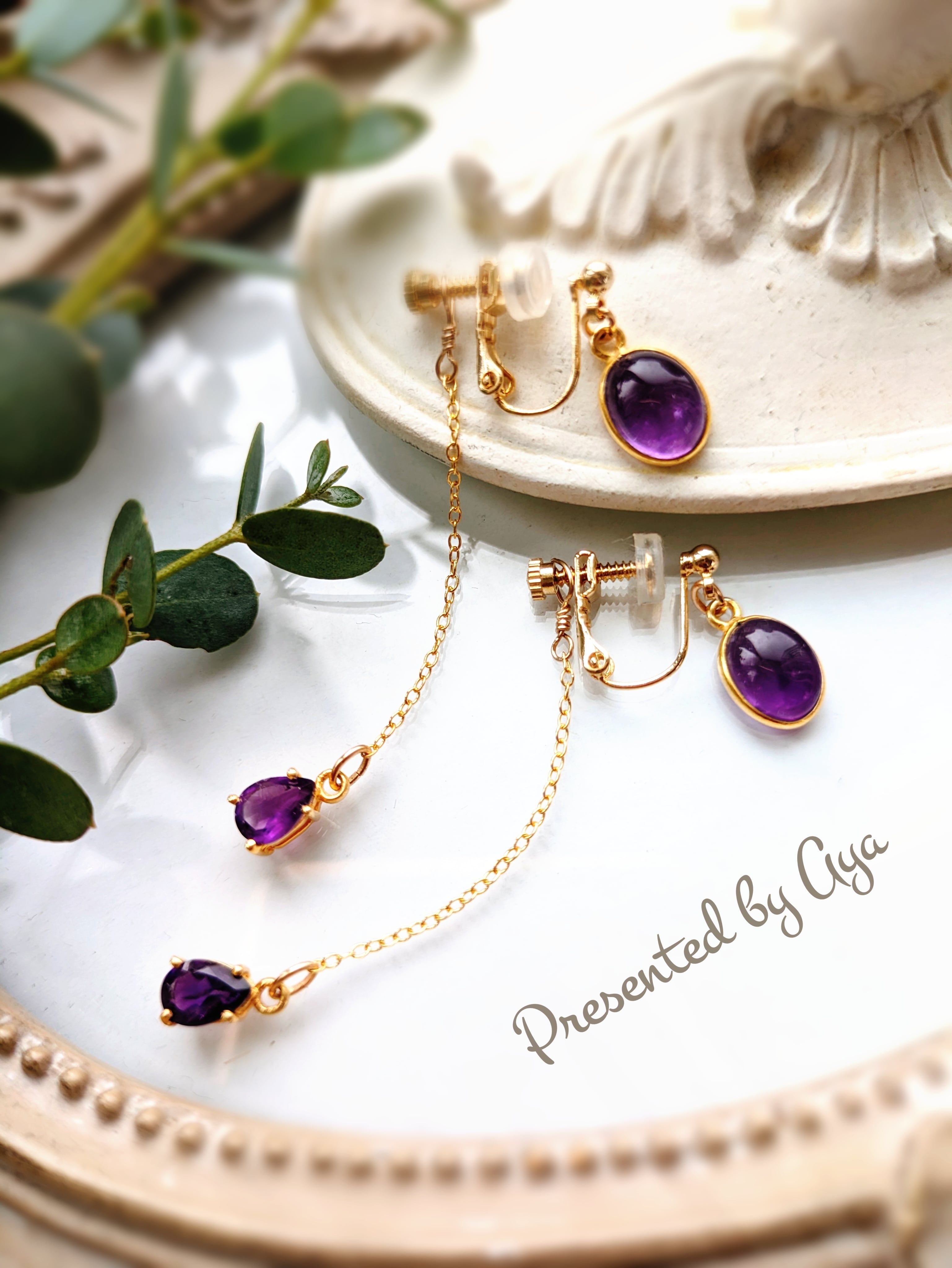 14kgfアメトリンハート・スコロライトピアス/イヤリング 14kgfアメトリンハート・スコロライトピアス/イヤリング 天然石