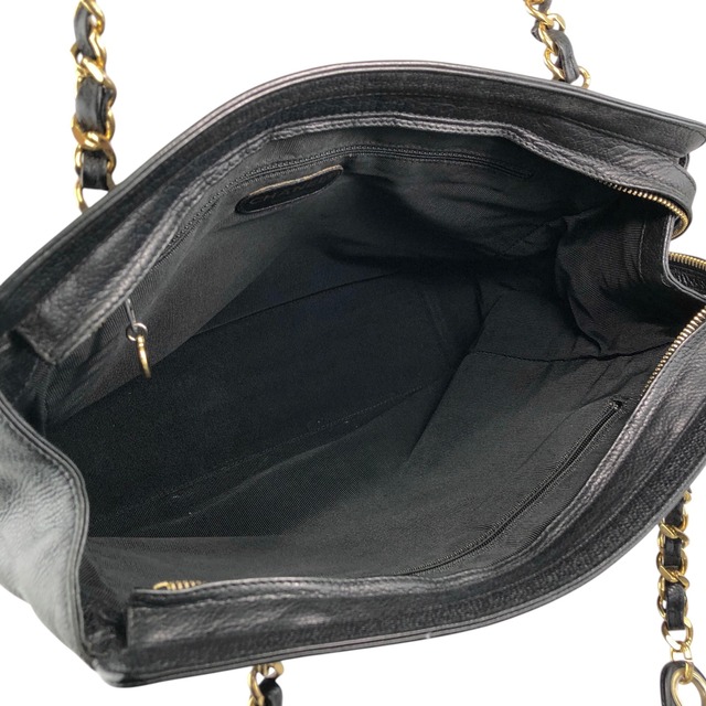 CHANEL シャネル トリプルココ ショルダーバッグ ブラック レザー キャビアスキン vintage ヴィンテージ オールド gph8sd