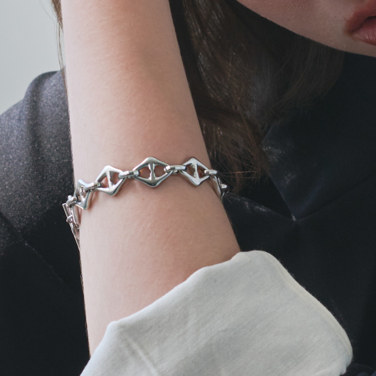 【ラスト1点】stainless die cut bracelet SB063