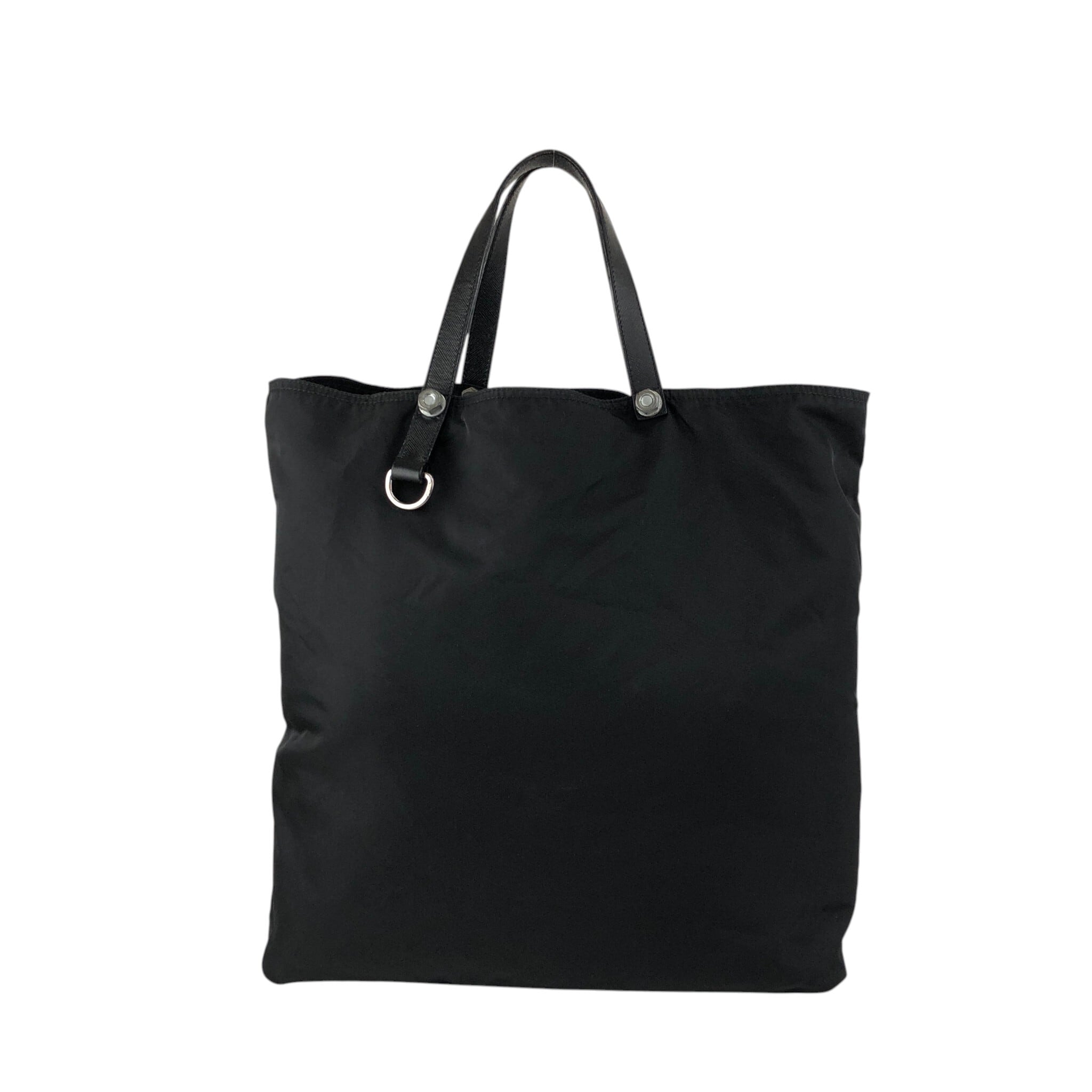 PRADA プラダ ハンドバッグ ブラック トライアングルロゴ ナット