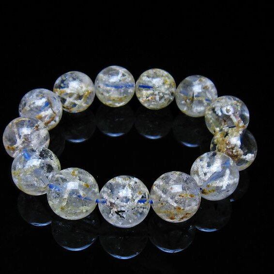 ホワイトガーデンファントムクォーツ ブレスレット 16mm 一点物 メール便可 [M便 1/10] 111-42459