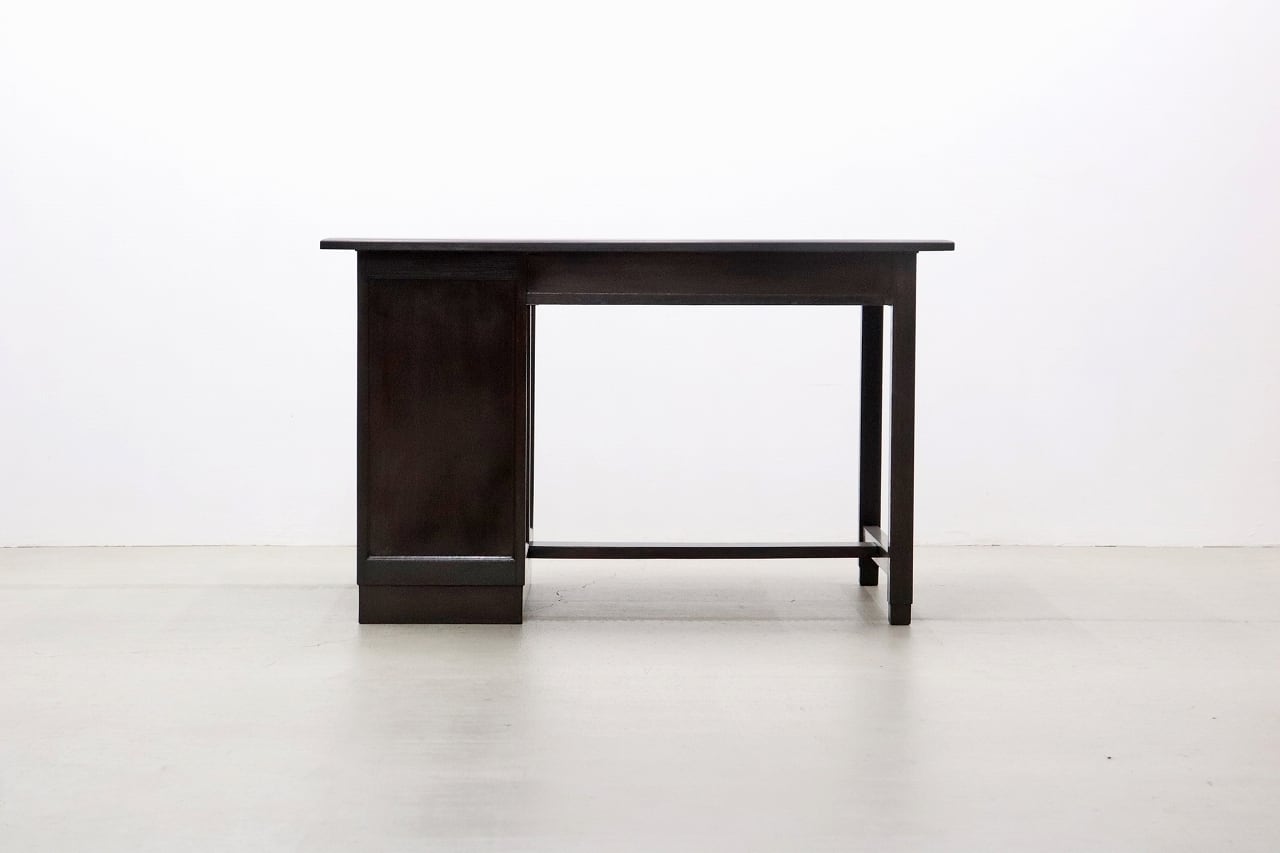 沼津店】レトロ 無垢材 片袖机 作業台 PC デスク 書斎 展示台 飾り台