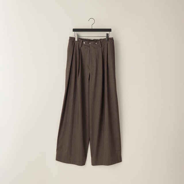 KANEMASA PHIL. / 46G Solaro Trousers (BROWN BEIGE)