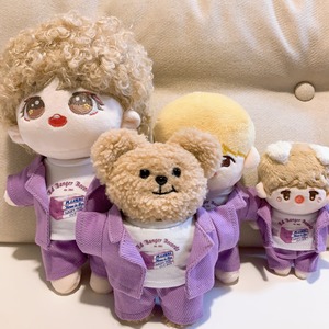 『ボラパープルSUIT』テヒョン パンゴム　くま　V　inthesoop　着せ替え　ぬいぐるみ　洋服　ドール　人形　20㎝サイズ　15㎝サイズ　マスター　ちびぬい　バンタン　防弾少年団　ジミン　テヒョン　テテ　ジョングク　グッズ　韓流　Kpop　雑貨　着せ替え　洋服　マスター　アイドル　釜山