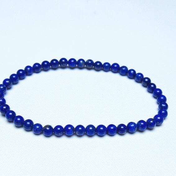 ラピスラズリ ブレスレット 4mm 一点物 メール便可 [M便 1/10] 111-48473