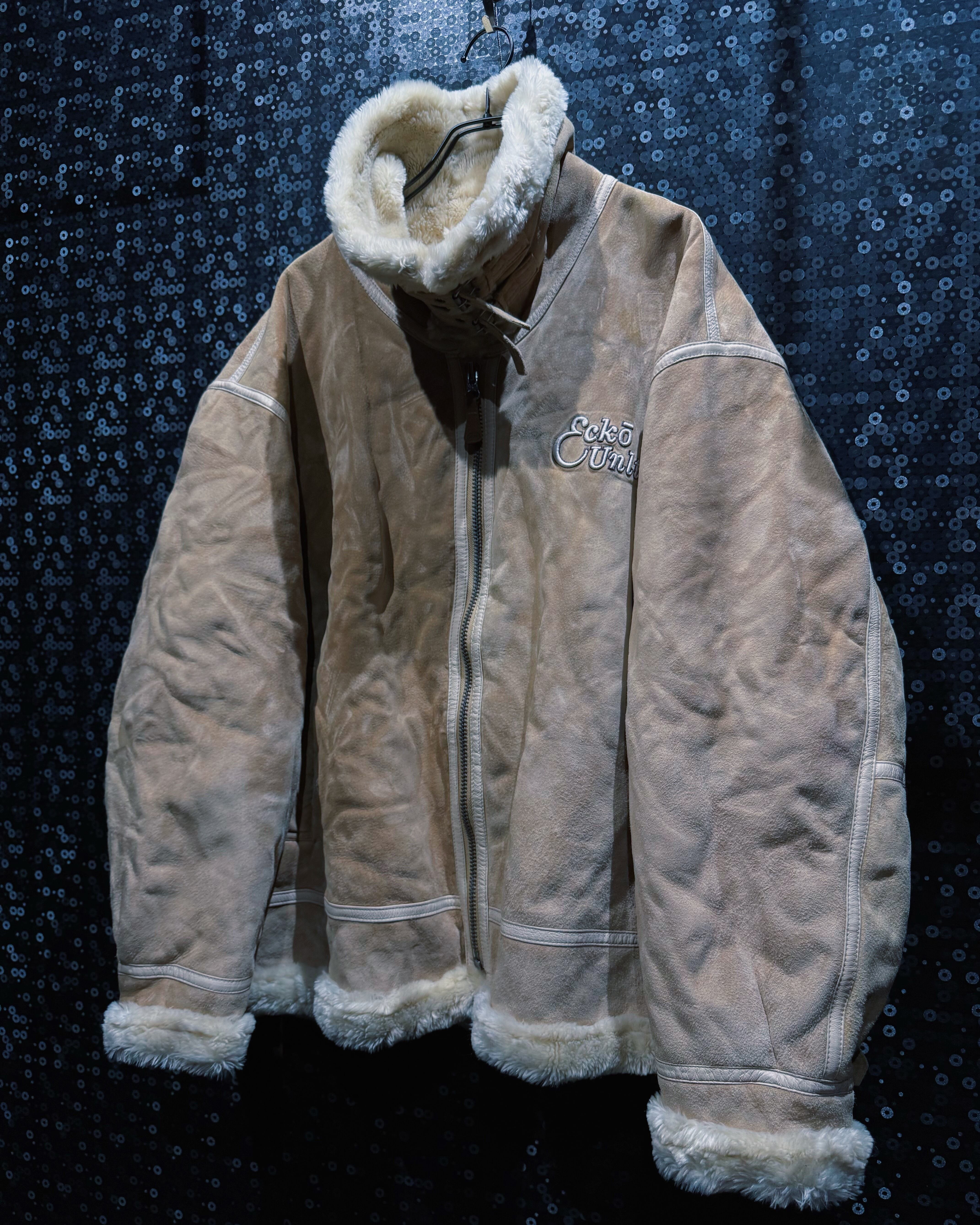 ÆIEM】vintage “ECKO UNLTD” faux shearling jacket | ayne