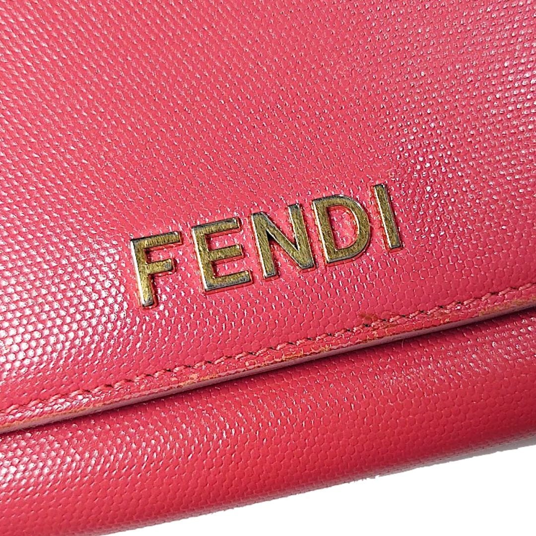 FENDI フェンディ 長財布 フロントロゴ ロングウォレット ホック式