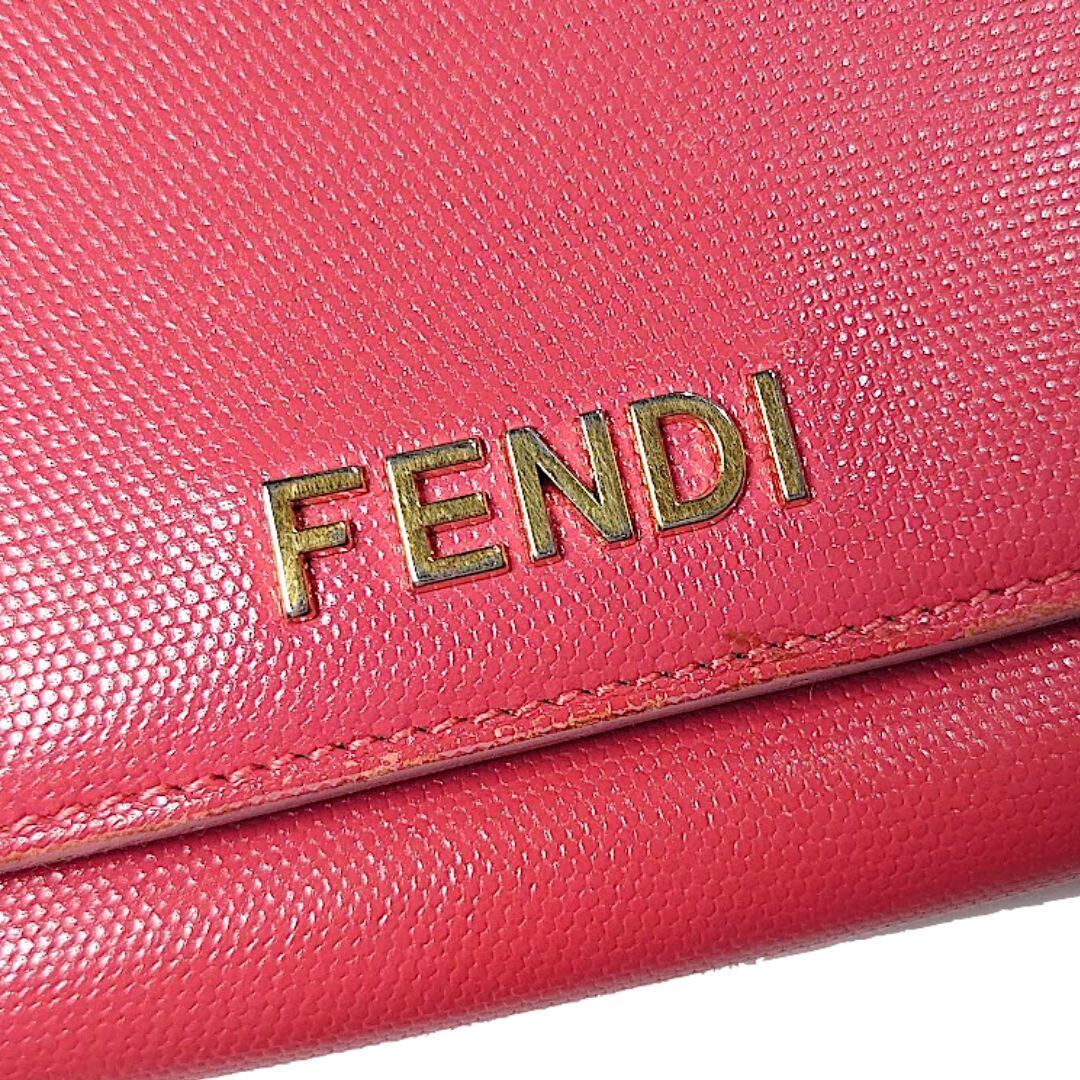 FENDI フェンディ 長財布 フロントロゴ ロングウォレット ホック式