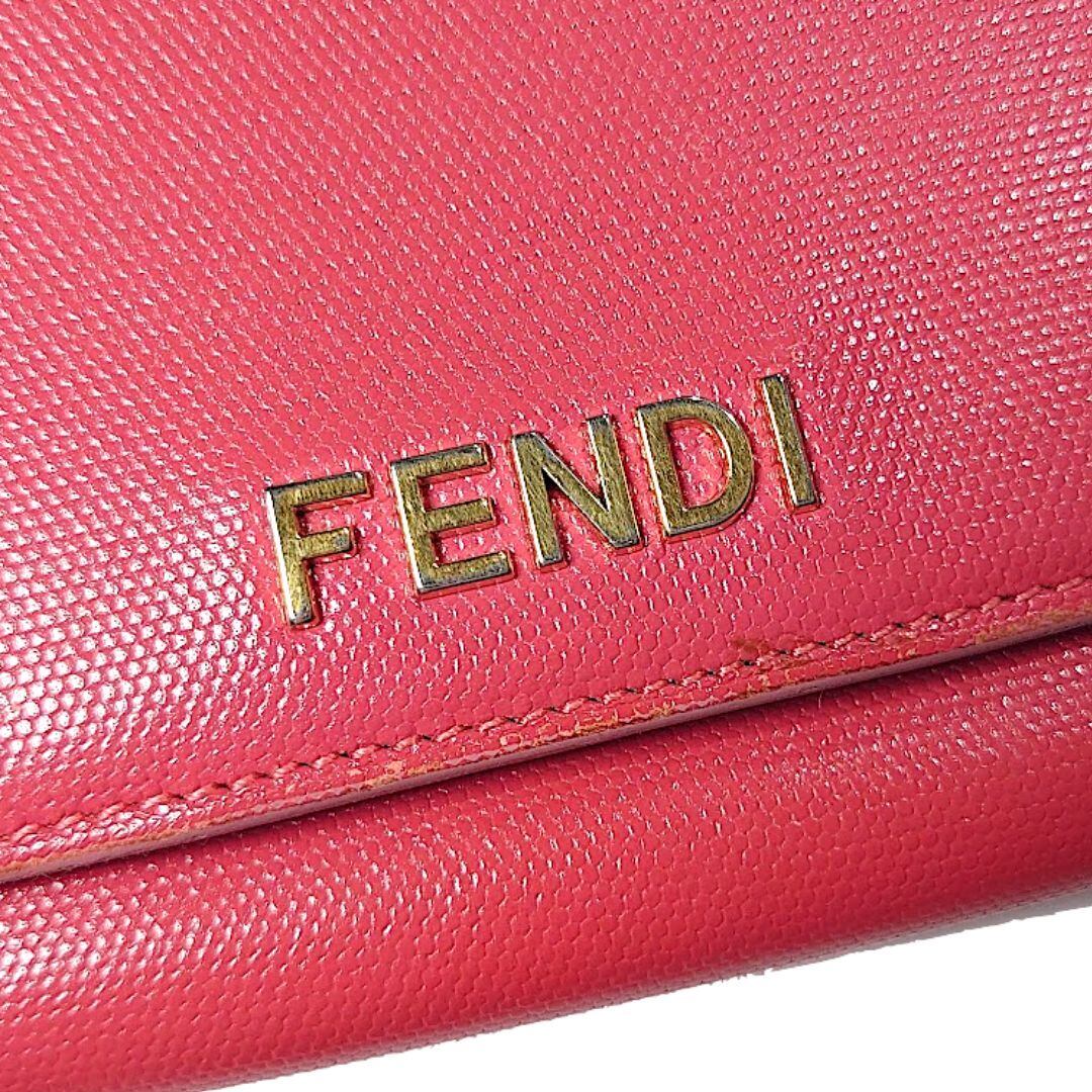 FENDI フェンディ 長財布 フロントロゴ ロングウォレット ホック式  