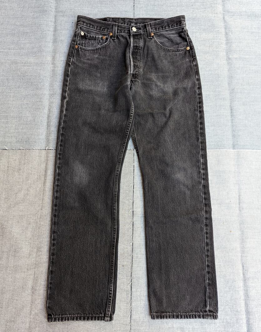 levis 501 black denim pant 小岩店