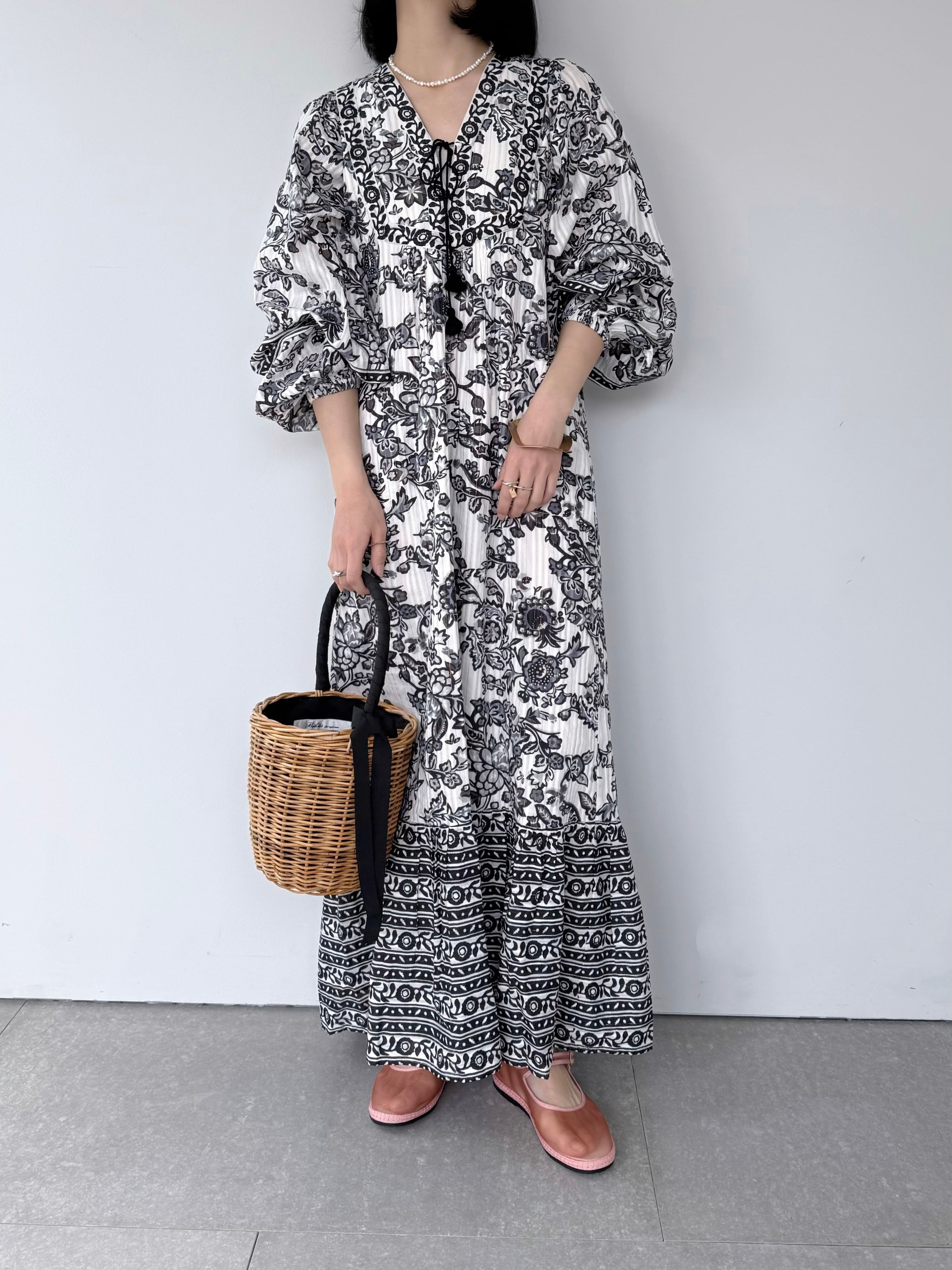 Sara Mallika Paisley Flower Print Dress | KOKO