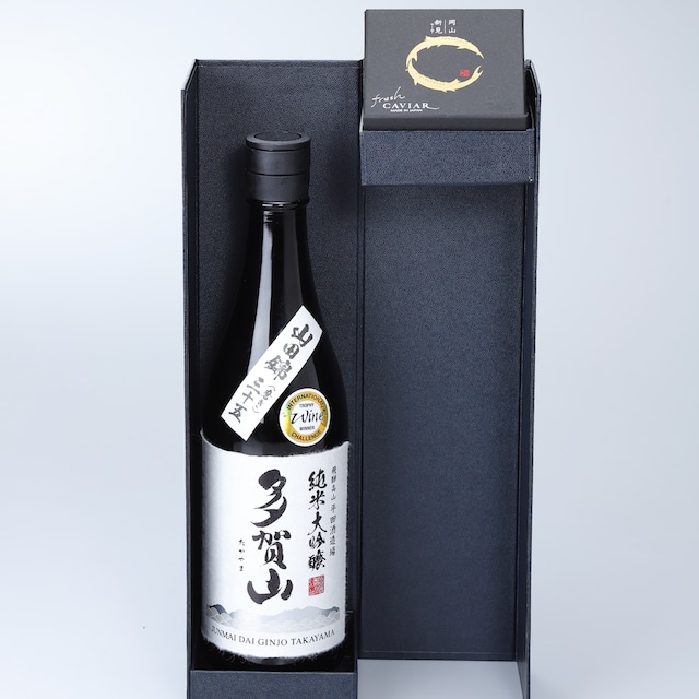 平田酒造場「純米大吟醸 昇龍乃舞 720ml」×蝶鮫屋「新見フレッシュキャビア」のセット【冷凍便】