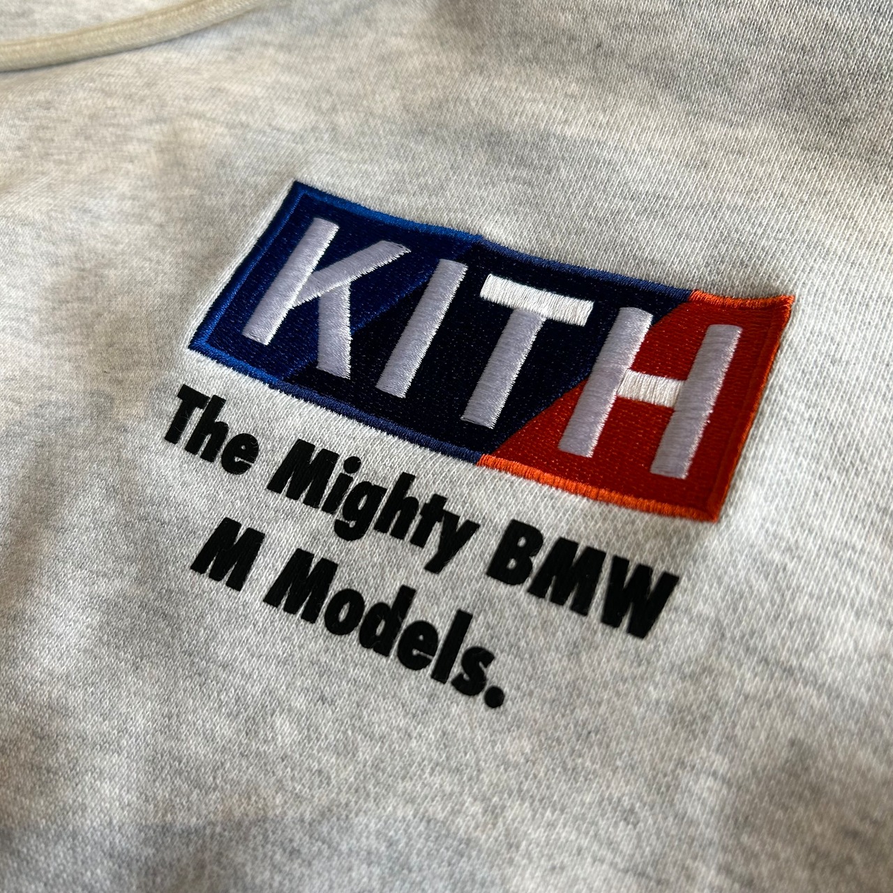 Kith x BMW M Sport Logo Hoodie Heather Grey