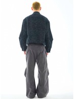 54A0 Spiral Pleated Wide Trousers