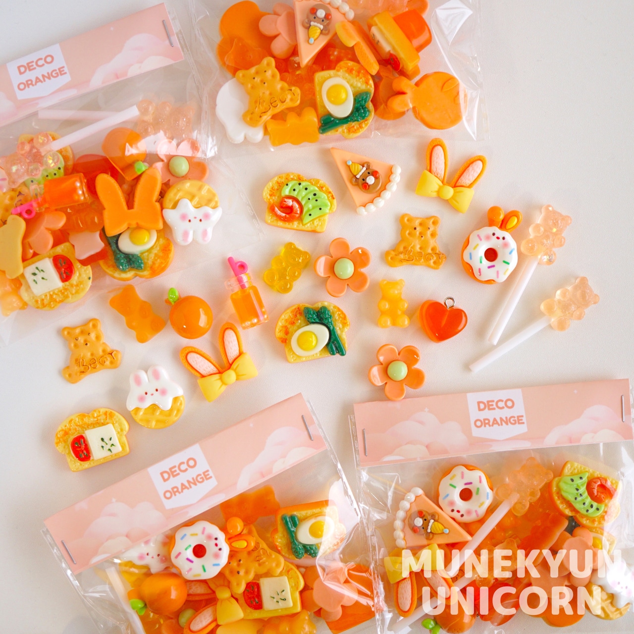 #L034-2【6色セット/6-Color Set】New カラー別デコパーツパック/ New Color-Specific Deco Parts Pack