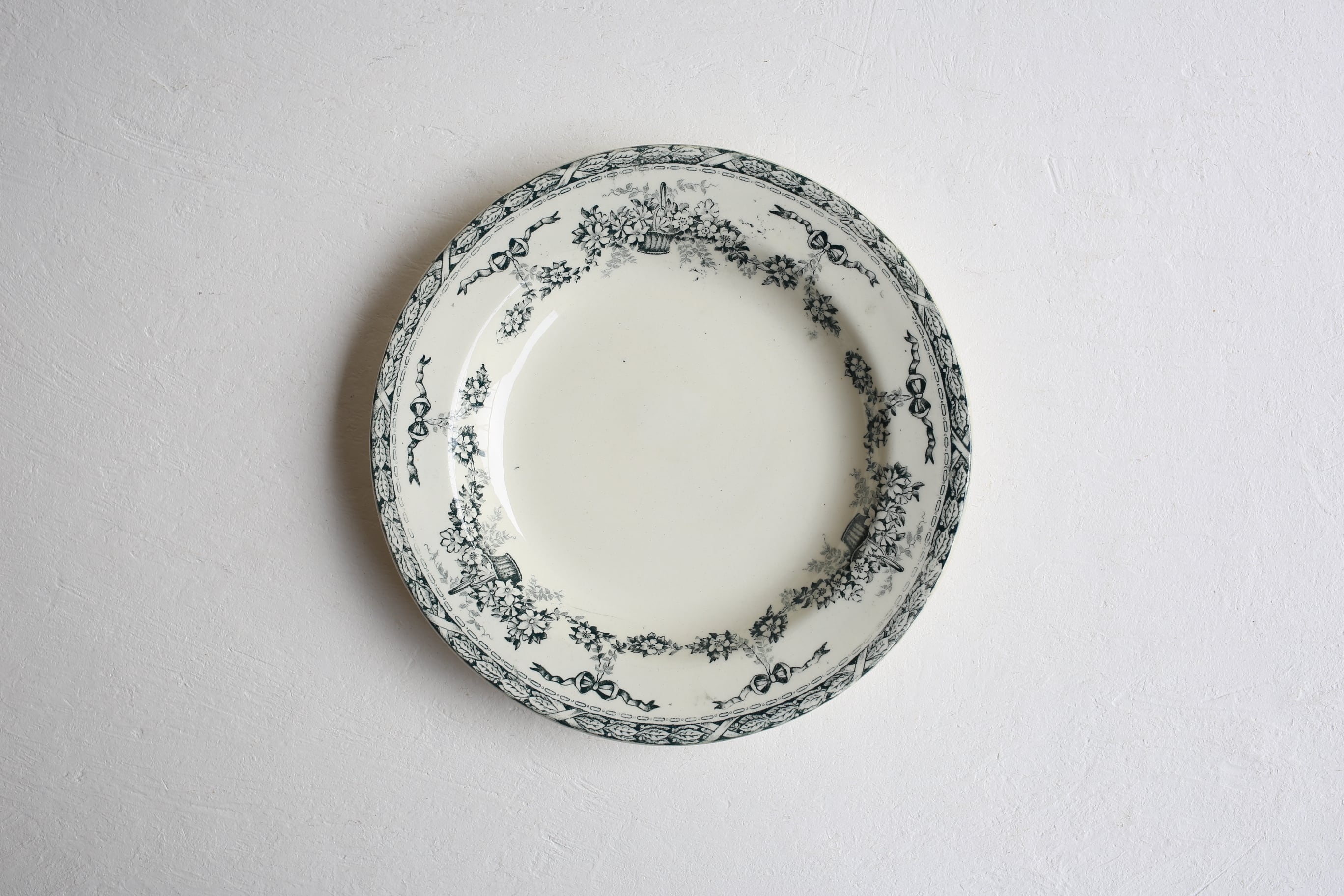 フランス アンティーク ヴィンテージ SALINS 『NINON』深皿 N-04139b