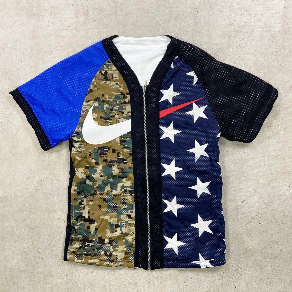 USA製 00s Detroit Tigers 袖ワッペン付き 古着ゲームシャツ 古着 ～00年代 ナイキ NIKE TEAM MLB DETROIT TIGERS デトロイト