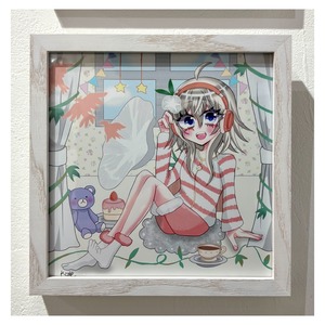 木白 らべ「白い朝顔」