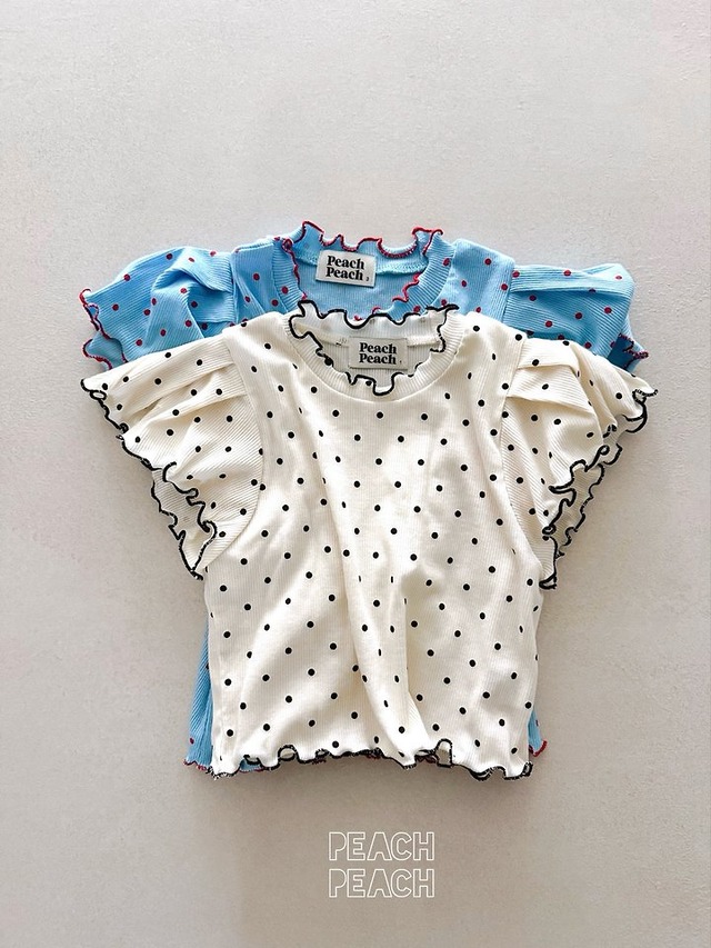 【取寄】peach peach｜apple tee｜アップルT｜XS-XXL｜kids&jr｜26 summer