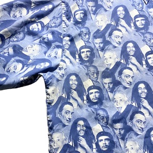 old collage print shirt