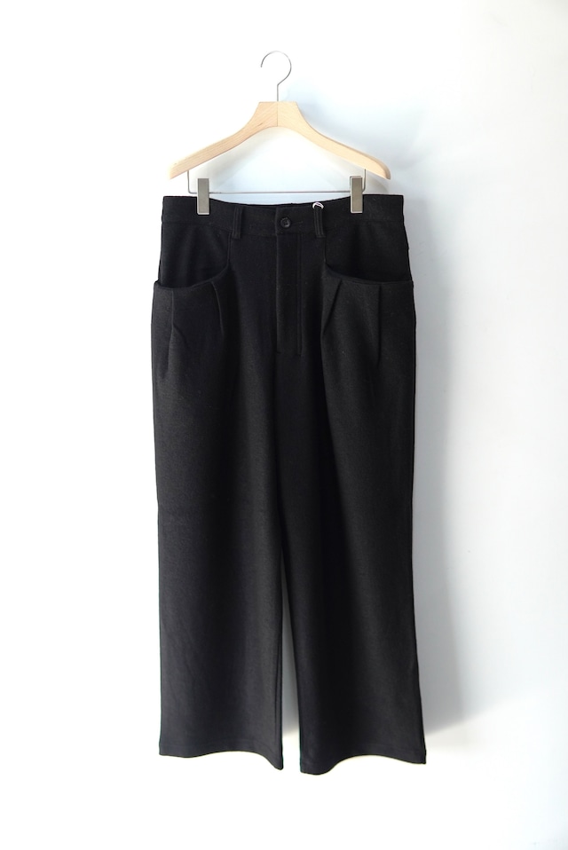 ANCELLM /  WOOL CUT WIDE TUCK SLACKS / ANC-PT137