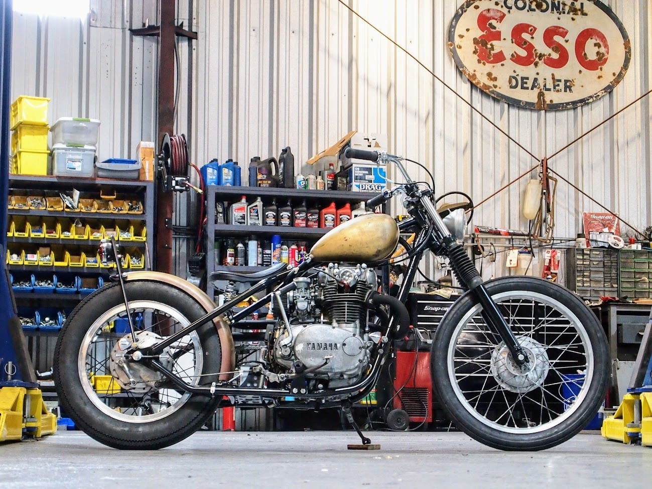 スティード フラットフェンダー ccバー タンデムシート