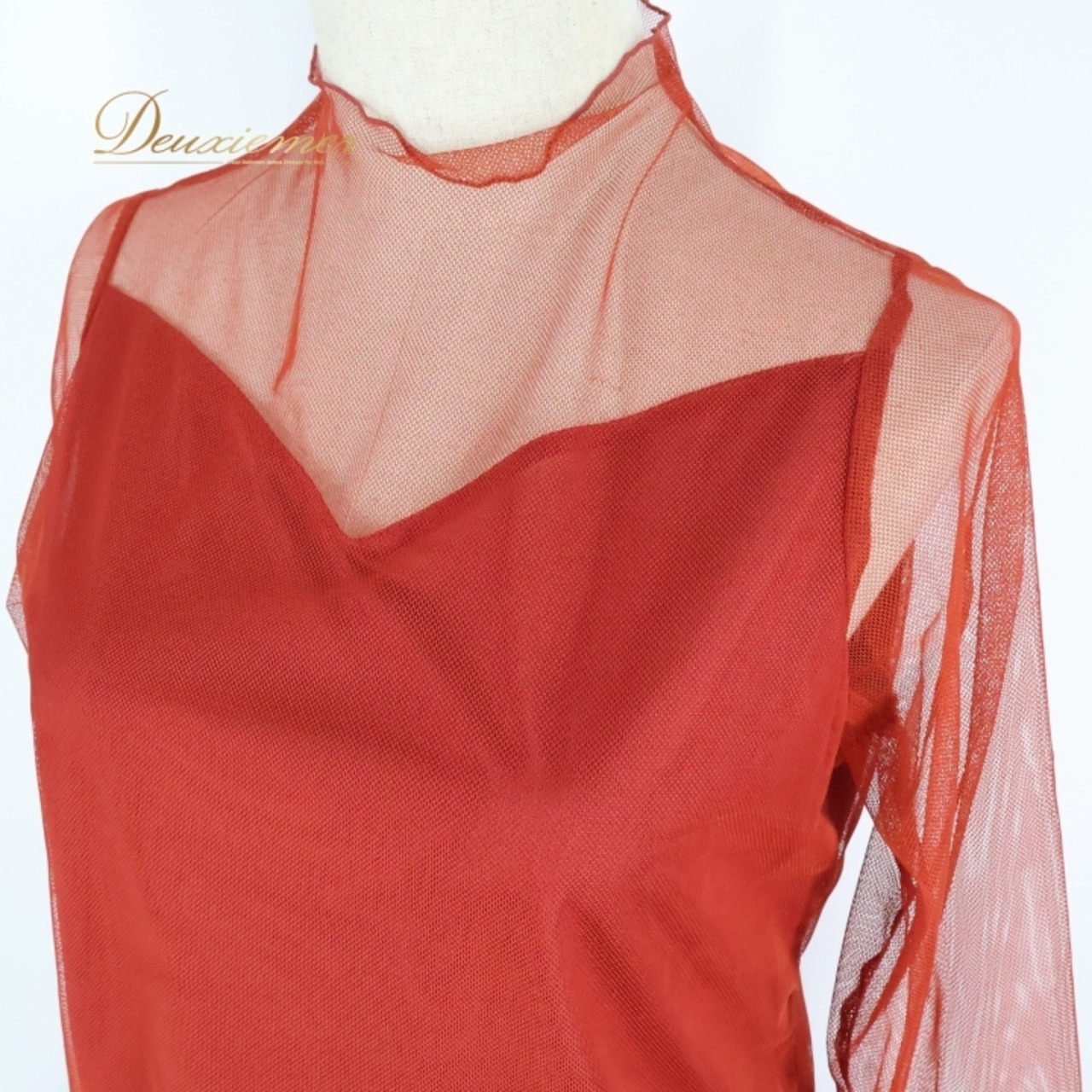 社交ダンス 衣装 スタンダード 上下セット ツーピース レッスンウェア パーティ衣装 女性用 オールシーズン 赤 U:NA ユーナ レッド系 レース ラインストーン セットアップ フォーマル 演出着 ダンスウェア 講師用 競技用 おしゃれ シンプル 上下組み合わせ 体型カバー スカート付き 長袖 ひざ下丈 運動用 薄手 快適素材 カジュアル